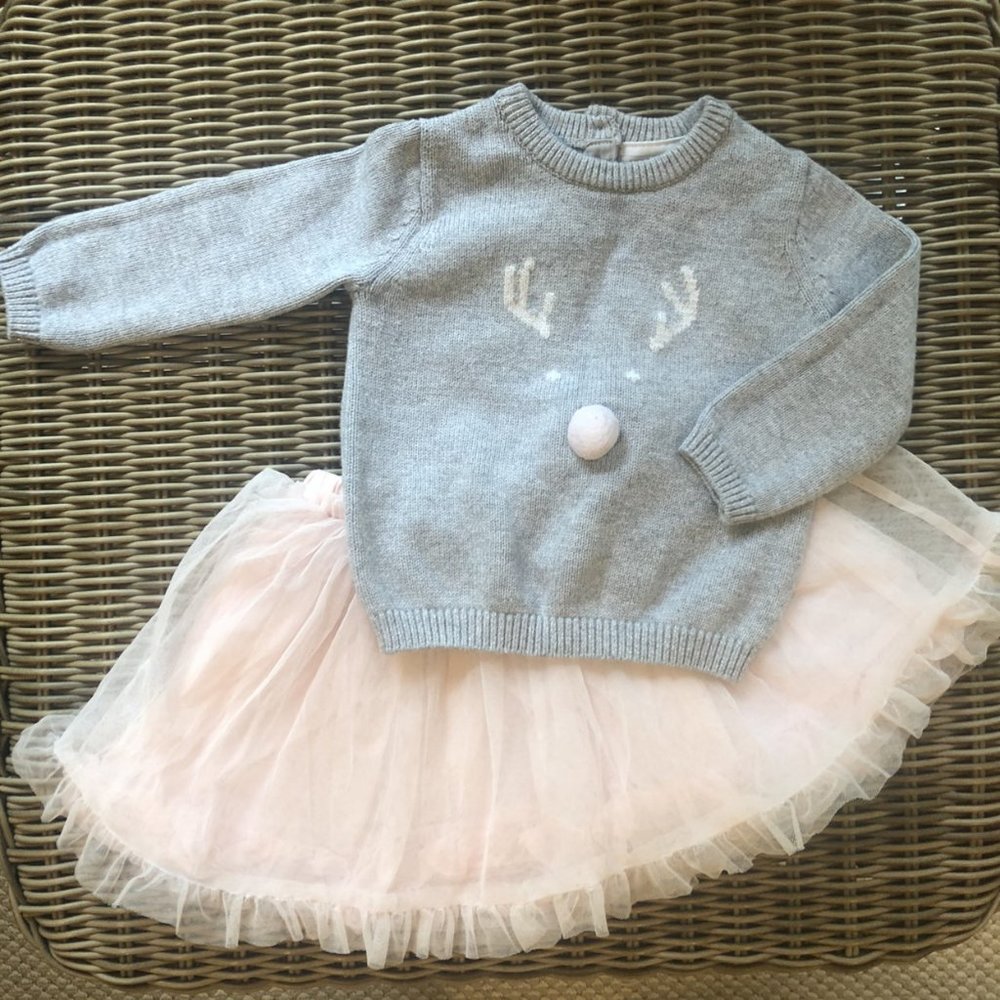 Little White Company Tutu Winter Set 6-9M